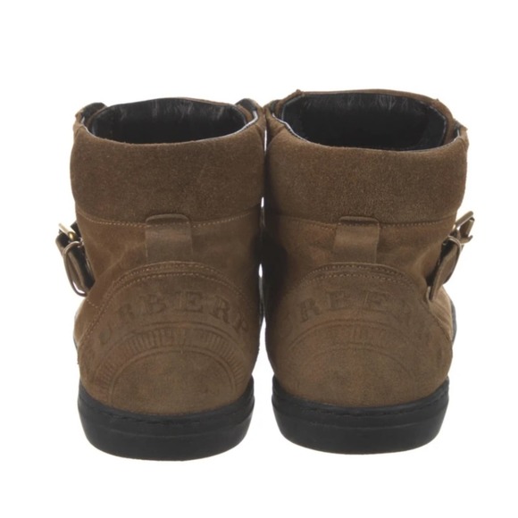 Burberry Suede High Top Sneakers size 36 / 6 is - Picture 4 of 5